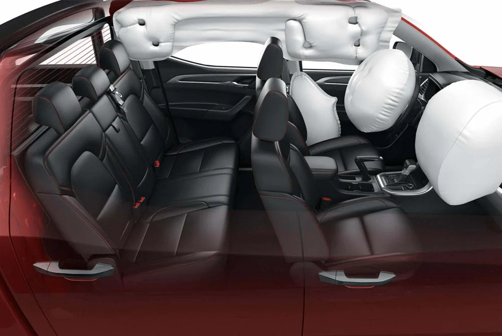 Sistemas de airbags integrales para una máxima seguridad en las pick ups Maxus