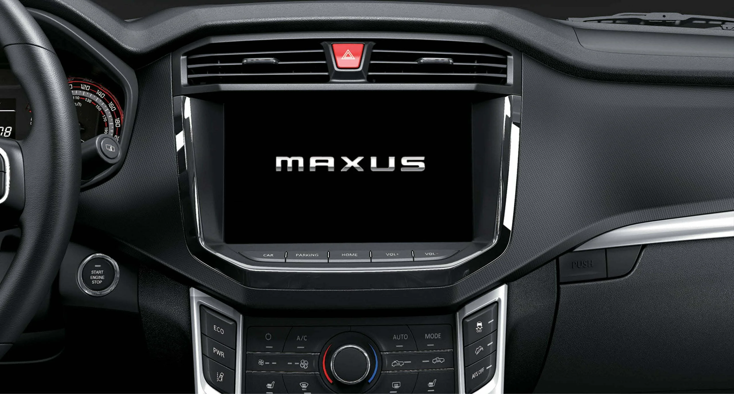 La primera pantalla táctil de alta revolución de la industria (10′) para una experiencia de conducción más placentera en la pick up Maxus T60