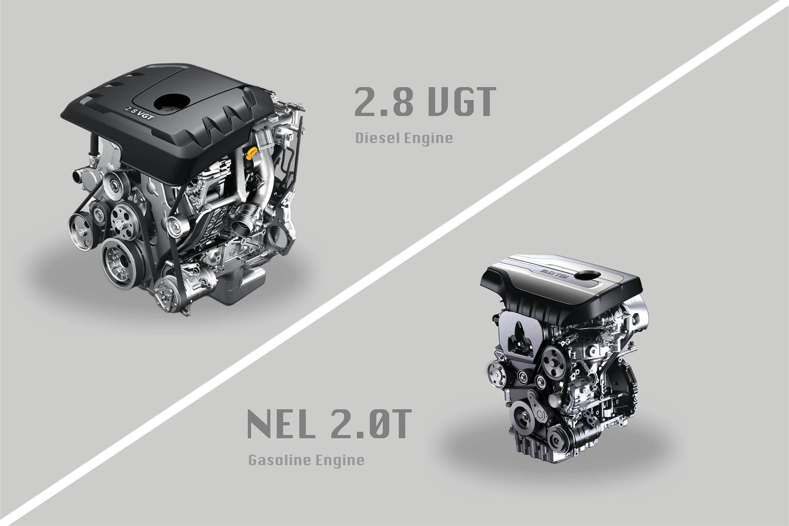 Motor diésel VM 2.8T de la camioneta Maxus T60 adopta tecnología de turbocompresor de sección variable VGT, baja velocidad y alto par con par máximo a 360 N.M