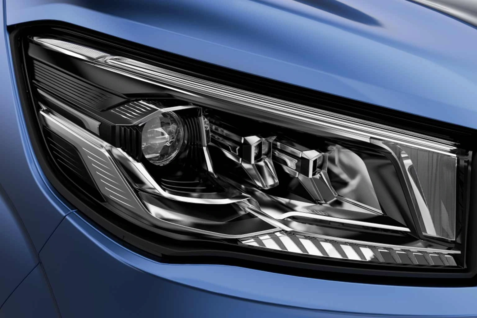 Altura ajustable de luz de cruce y luz de carretera, ideal para todo clima, brindando seguridad y belleza en la van Maxus V90